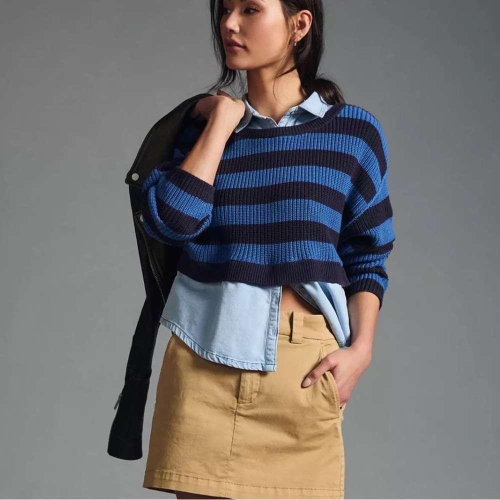 Anthropologie Layered Twofer Sweater Size 1X